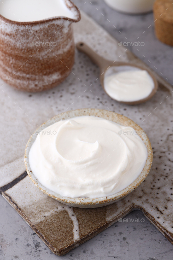 Dairy Products Sour Cream Stock Photo by Dream79 PhotoDune